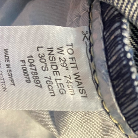 NWT ASOS Design Raw Hem Dark Blue Wash High Rise Mom Denim Jeans W29 L30 - Picture 6 of 6